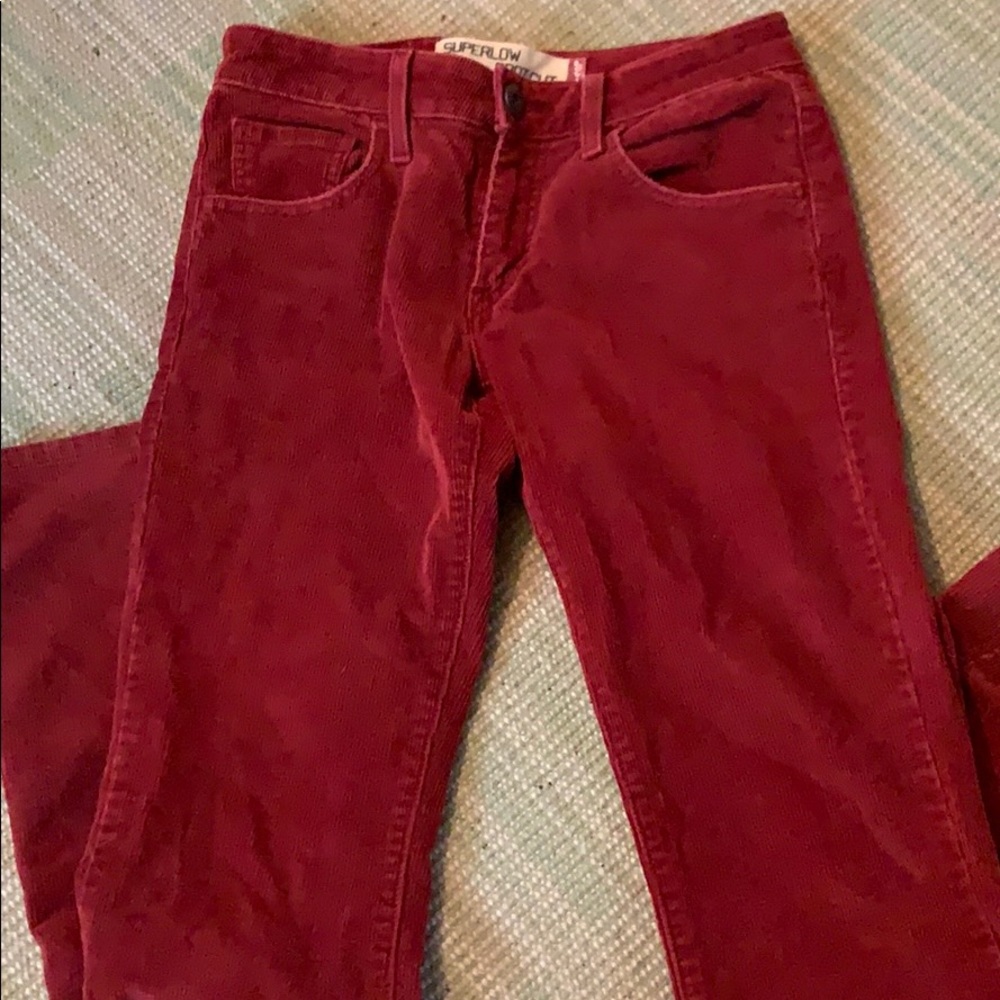 Red corduroy Levi’s